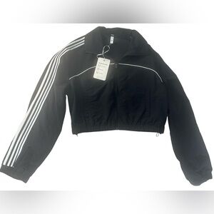 NWT Love Tree Black Windbreaker Jacket